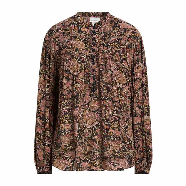 【送料無料】 イザベル マラン レディース Tシャツ トップス Tops Black|asty
