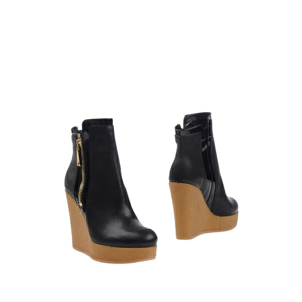 【貨物輸送無料】 ホー鵞鳥 レディース ブーツ シューズ Ankle boots Black