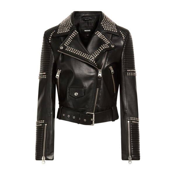 【貨物輸送無料】 マッカージュ レディース 上衣＆上衣 アウター Jackets Black
