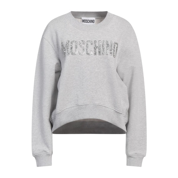 【貨物輸送無料】 モスキーノ レディース パーカー・スウェットシャツ アウター Sweatshirts Grey
