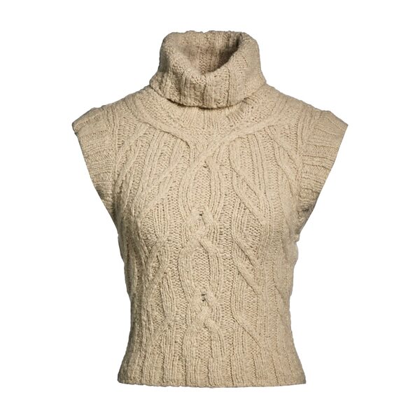 【貨物輸送無料】 ナウルズ レディース 編み物\u0026ティーシャツ アウター Turtlenecks Beige