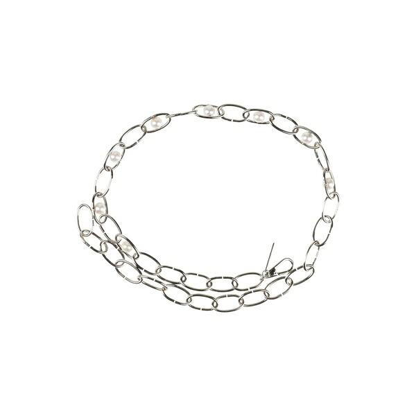 【貨物輸送無料】 アルベルタ フェレッティ レディース 三尺帯 付属物 Belts Silver