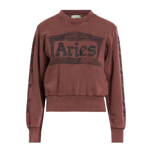 【貨物輸送無料】 アリーズ レディース パーカー・スウェットシャツ アウター Sweatshirts Brown
