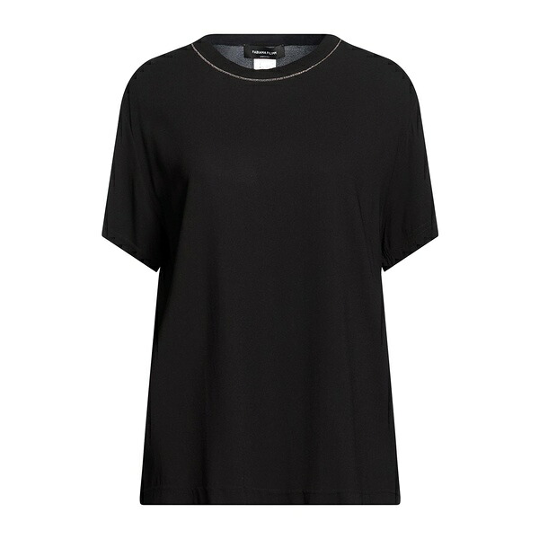 【貨物輸送無料】 ファビアナ フィリッピ レディース ティーシャツ トップス T-shirts Black
