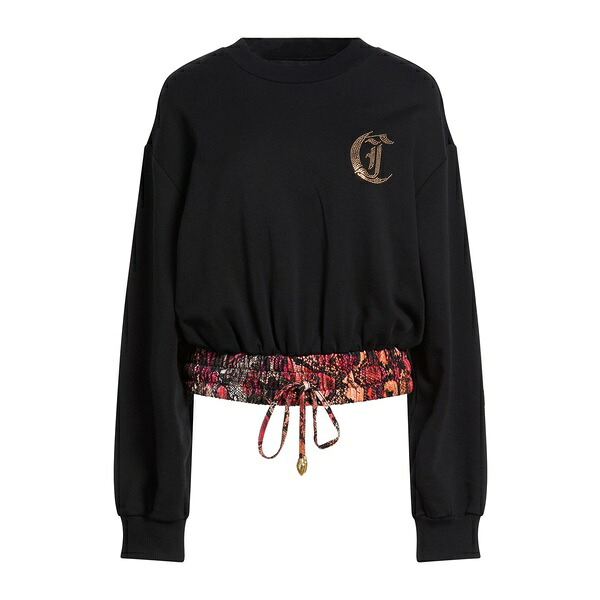 【貨物輸送無料】 ロベルトカヴァリ レディース パーカー・スウェットシャツ アウター Sweatshirts Black