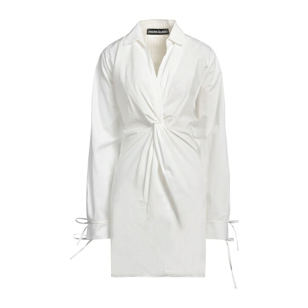 【送料無料】 アンドレダモ レディース ワンピース トップス Mini dresses White