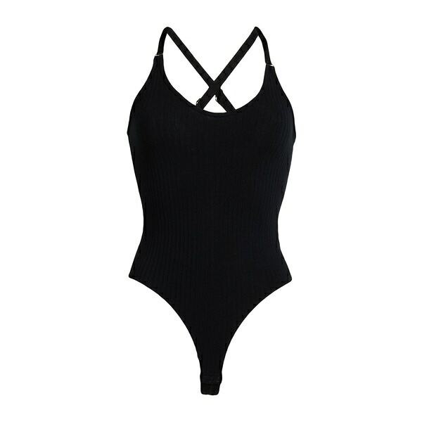 【送料無料】 エーティーエム レディース Tシャツ トップス Bodysuits Black