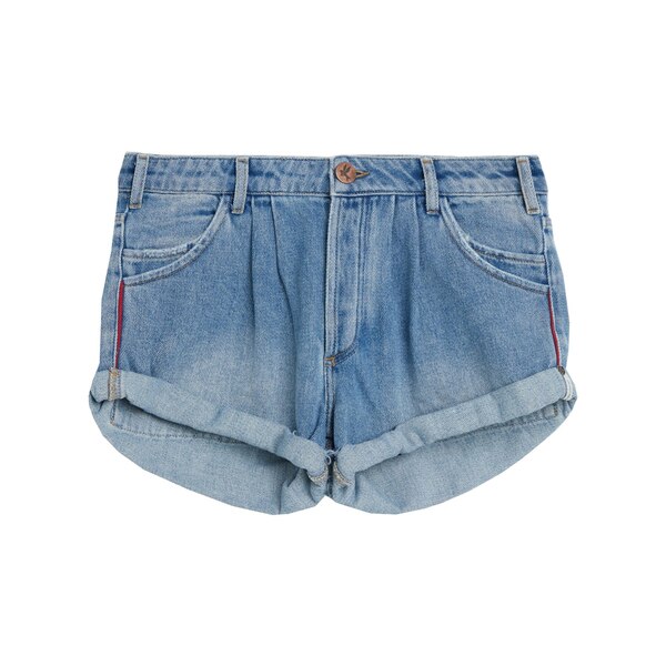 【送料無料】 ワン ティースプーン レディース デニムパンツ ボトムス Denim shorts Blue