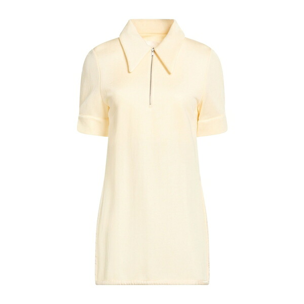 【送料無料】 ジル・サンダー レディース Tシャツ トップス Polo shirts Yellow