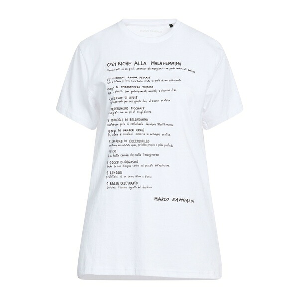 【送料無料】 マルコ ランバルディ レディース Tシャツ トップス T-shirts White 15,895円
