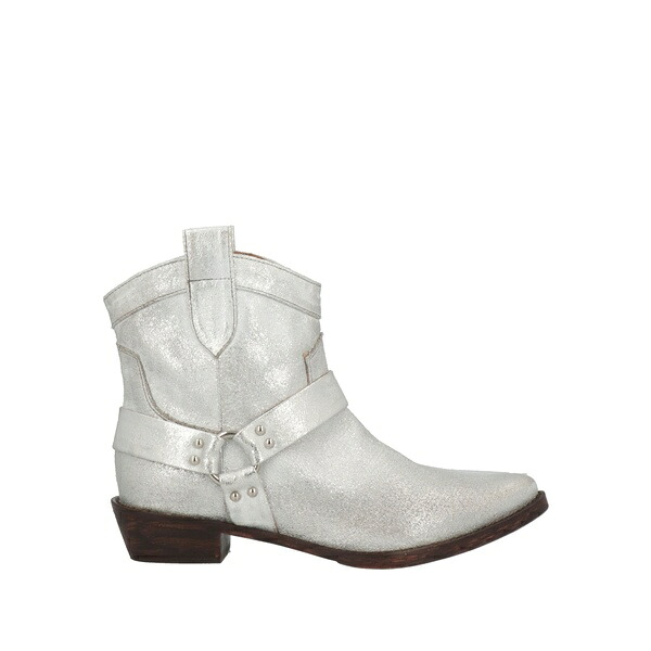 【貨物輸送無料】 コーラル青色 レディース ブーツ シューズ Ankle boots Silver