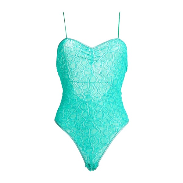 【送料無料】 フォルテ フォルテ レディース Tシャツ トップス Bodysuits Green|asty