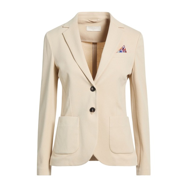 【送料無料】 チルコロ1901 レディース ジャケット＆ブルゾン アウター Blazers Beige