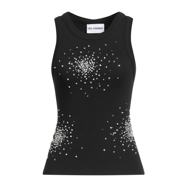 【送料無料】 デス フェム レディース Tシャツ トップス Tank tops Black