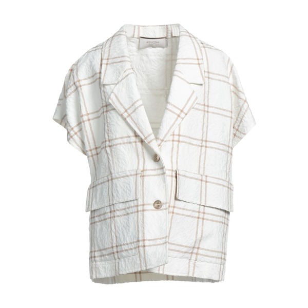 【送料無料】 アグノラ レディース ジャケット＆ブルゾン アウター Blazers White