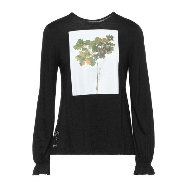 【送料無料】 ハイ レディース Tシャツ トップス T-shirts Black｜asty