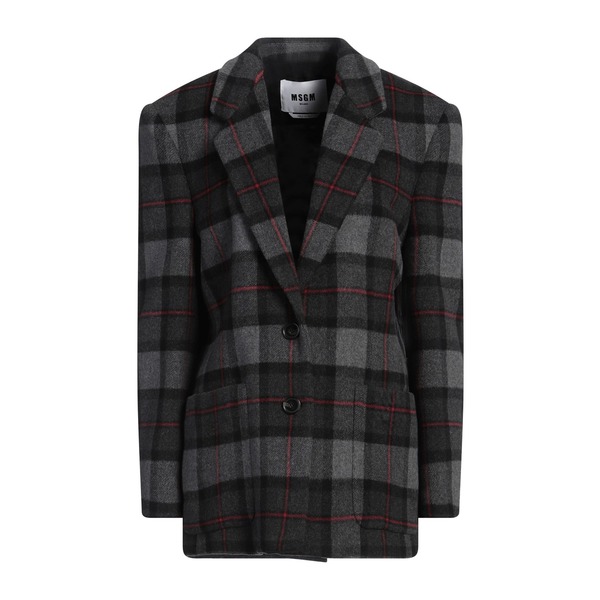 【送料無料】 エムエスジイエム レディース ジャケット＆ブルゾン アウター Blazers Grey