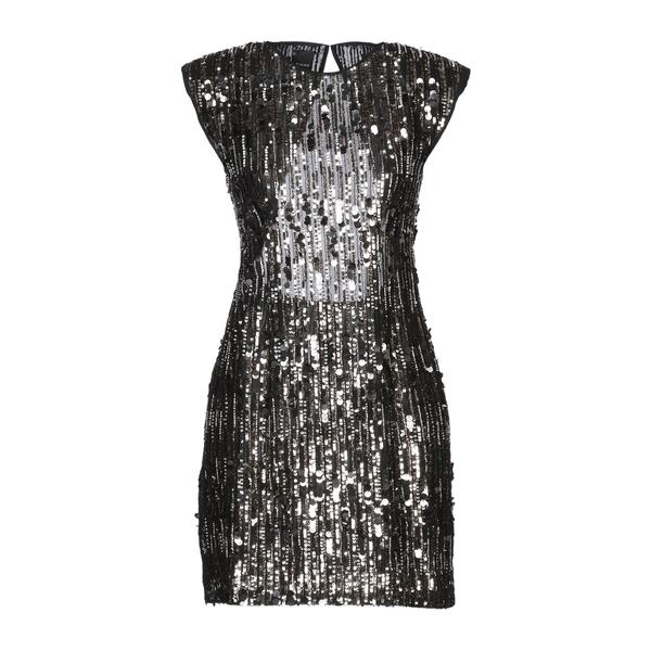 【送料無料】 ピンコ レディース ワンピース トップス Mini dresses Black