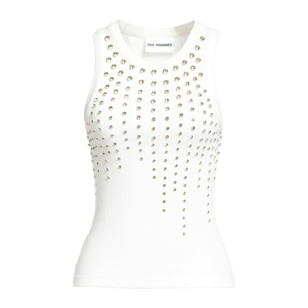 【送料無料】 デス フェム レディース Tシャツ トップス Tops White｜astyTシャツ・カットソー
