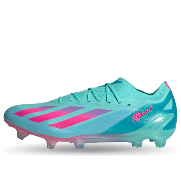 adidas アディダス メンズ スニーカー 【adidas X Crazyfast Messi.1 FG \u0027Flash Aqua Lucid Pink\u0027 ID0069】  大きさ US_8.5(26.5糎)