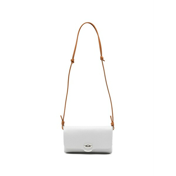 ザネラート レディース クラッチペダル御徒面子 御徒面子 Small lettera turn-lock shoulder bag Grey