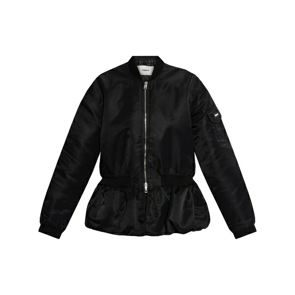 コペルニ レディース 上衣＆上衣 アウター Gathered-hem bomber jacket Black