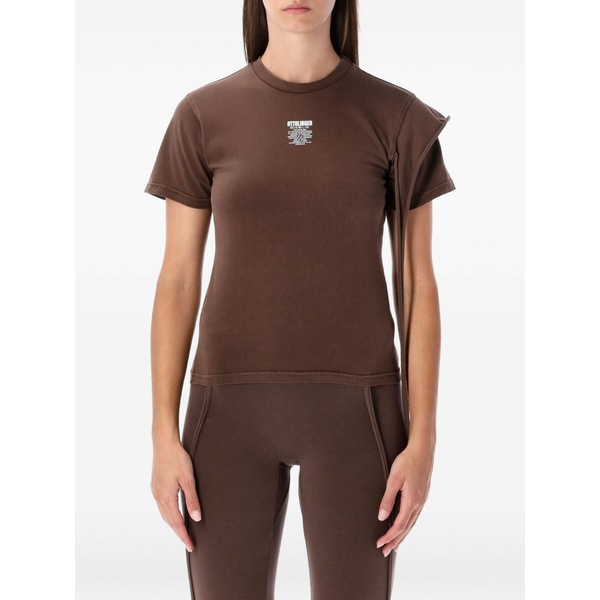 オットリンガー レディース プルオーバー トップス Draped t-shirt Brown