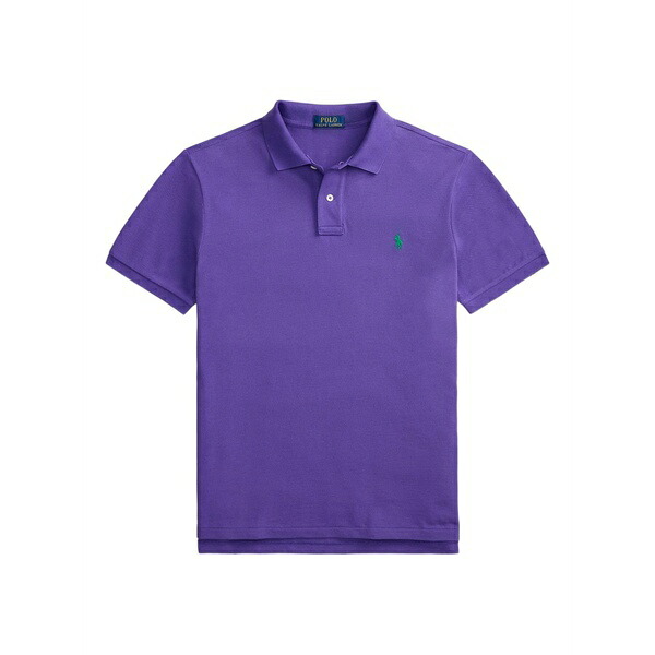 ラルフローレン メンズ スポーツシャツ トップス Ribbed polo shirt Purple