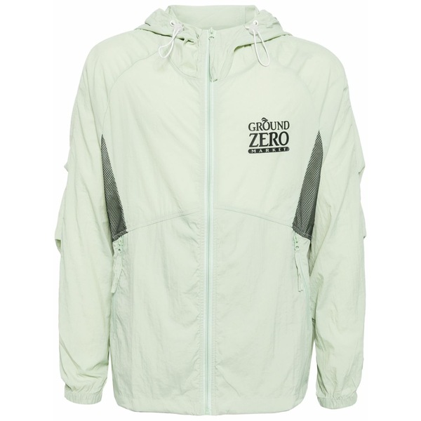 グラウンド ゼロ メンズ ジャケット＆ブルゾン アウター Logo-print lightweight jacket Green