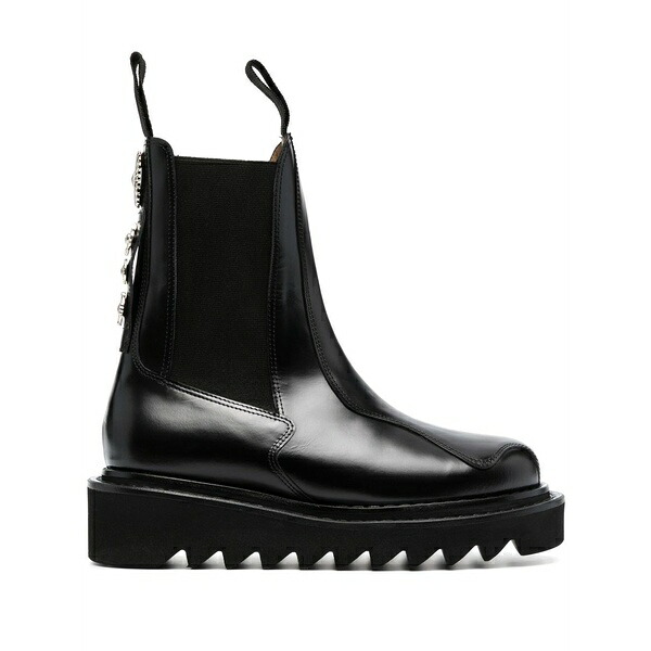 トゥーガ ピューラ レディース ブーツ シューズ Ridged sole chelsea boots Black