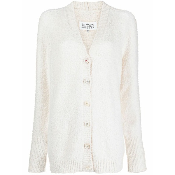 マルタンマルジェラ レディース ジレー アウター V-neck knitted cardigan Neutrals