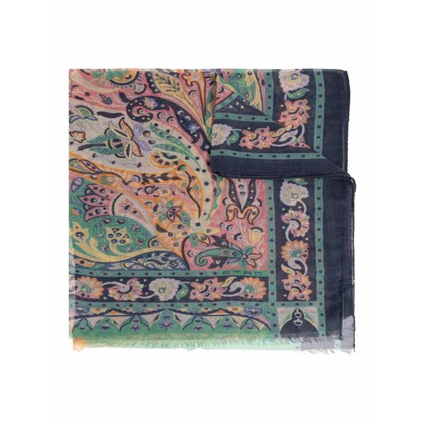 エトロ レディース えり巻き・袈裟・えり巻き 付属物 Paisley scarf Blue
