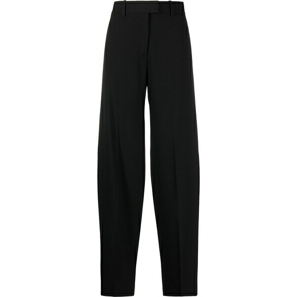 ジ アティコ レディース カジュアルパンツ ボトムス High-waisted wide-leg trousers Black|asty