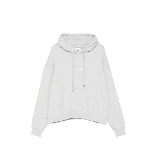 ボンサイ メンズ パーカー・スウェットシャツ アウター Cotton hoodie Grey|asty