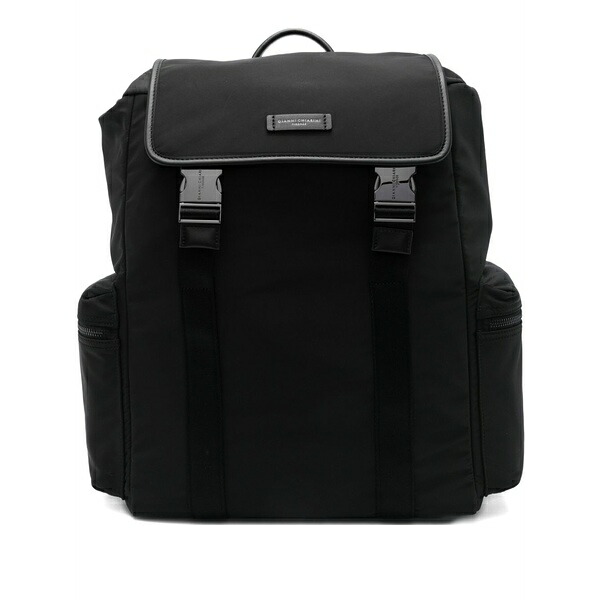 ジャンニ・キアリーニ メンズ うしろ側容器に並べる・背嚢 御徒面子 Oslo buckle-fastening backpack Black