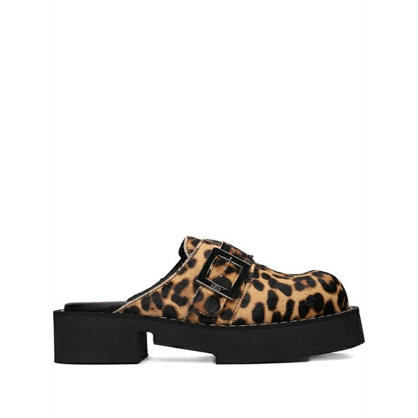 クラークス メンズ サンダル シューズ X gcds animal-print mules Brown