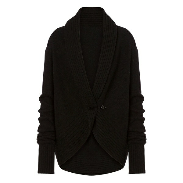 アルベルタ フェレッティ レディース ジレー アウター Wool-blend cardigan Black
