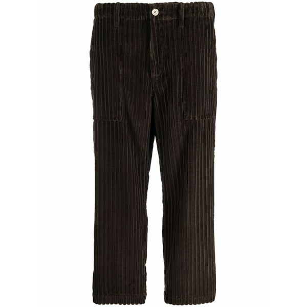 ジェジア レディース カジュアルパンツ ボトムス Corduroy cropped trousers Brown|asty