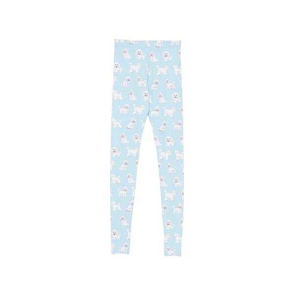 フィオルッチ レディース カジュアルパンツ ボトムス Poodle-print stirrup leggings Blue