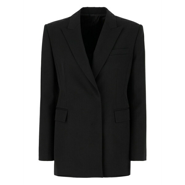 ジュン・ジー レディース 上衣＆上衣 アウター Peak-lapel blazer Black
