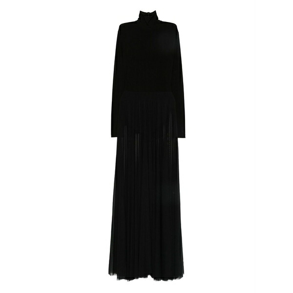 ノーマカマリ レディース ワンピース トップス Long-sleeve pleated dress Black|asty