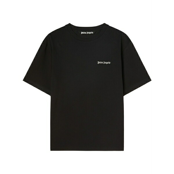 パーム・エンジェルス メンズ ティーシャツ トップス Embroidered-logo crew-neck t-shirt Black メンズファッション-Tシャツ・カットソー-トップス