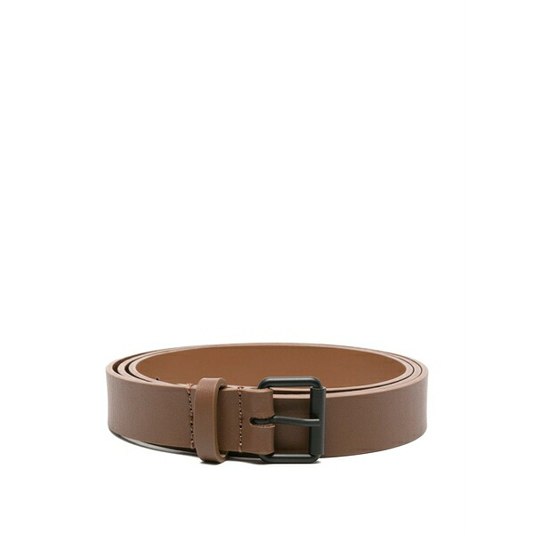 ソフィードール レディース 三尺帯 付属物 Leather square-buckle belt Brown