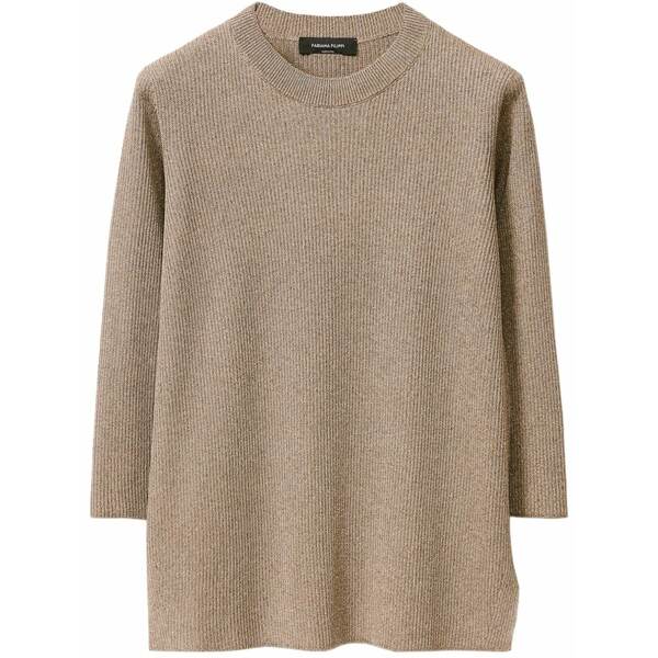 ファビアナ フィリッピ レディース 編み物\u0026スウェーター アウター Lurex-detail sweater Neutrals