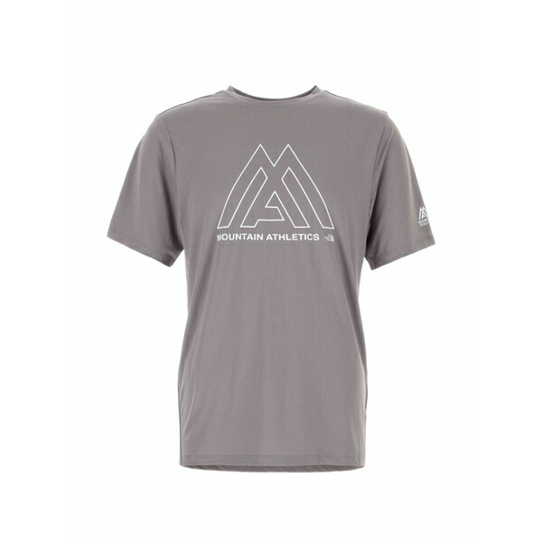 北の方人間の顔 メンズ プルオーバー トップス Mountain athletics 24/7 logo t-shirt Grey