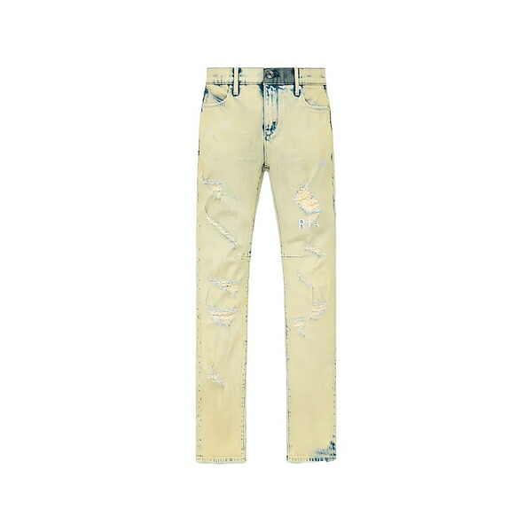 アールティーエー メンズ ジーンズズボン下 ボトムス Clayton distressed-effect jeans Neutrals