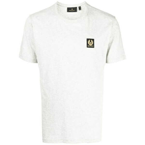 ベルスタッフ メンズ Tシャツ トップス Logo patch t-shirt Grey|asty