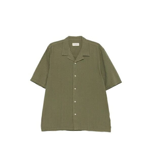 オフィシンジェネレール メンズ シャツ トップス Short-sleeve shirt Green｜asty