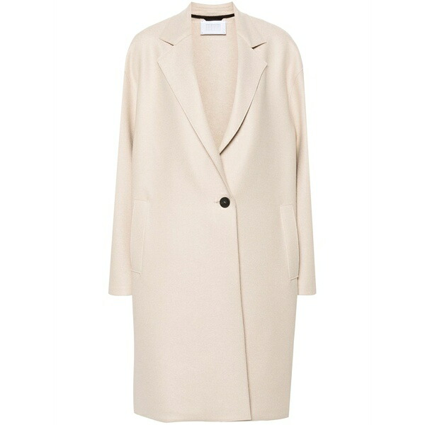 ハリスワーフロンドン レディース 厚地の外套 アウター Virgin wool coat Neutrals