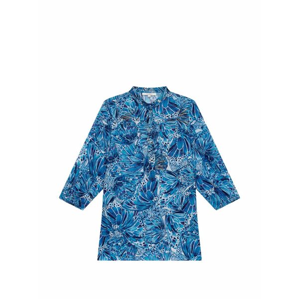 マリパルミ レディース プルオーバー トップス Sweet butterfly blouse  Blue